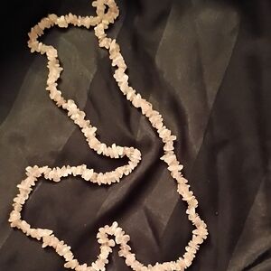 Elegant Pink Petelite Crystal  Necklace